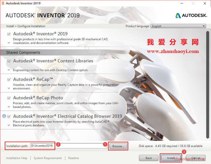 Inventor 2019安装教程和破解方法(附注册机)