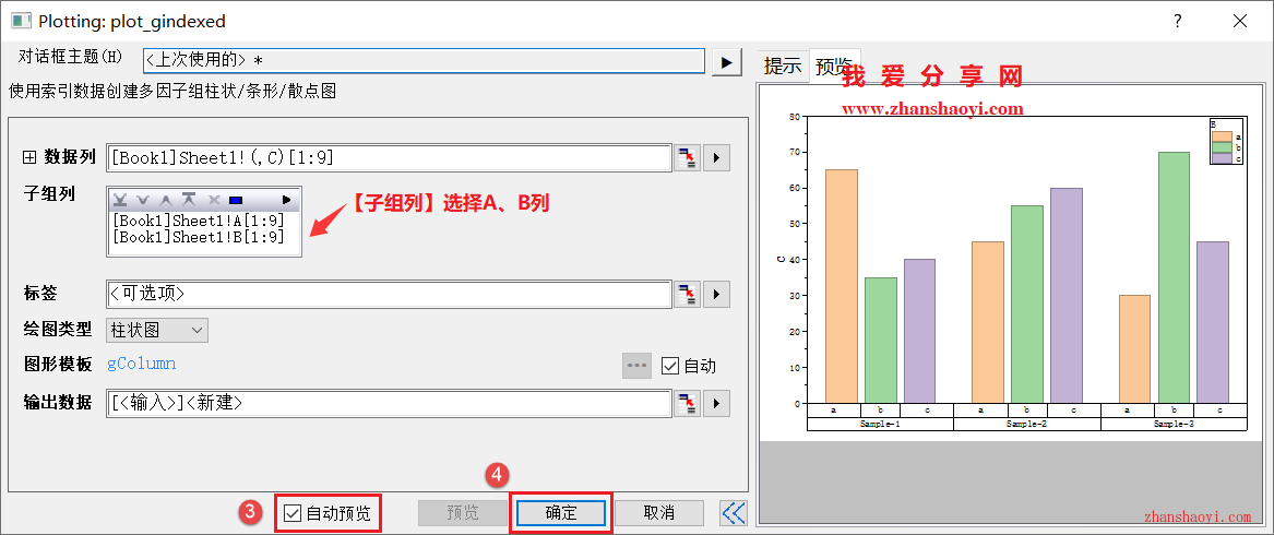 Origin 2025b图表技巧之柱状折线组合图，让不同组数据对比更加直观！