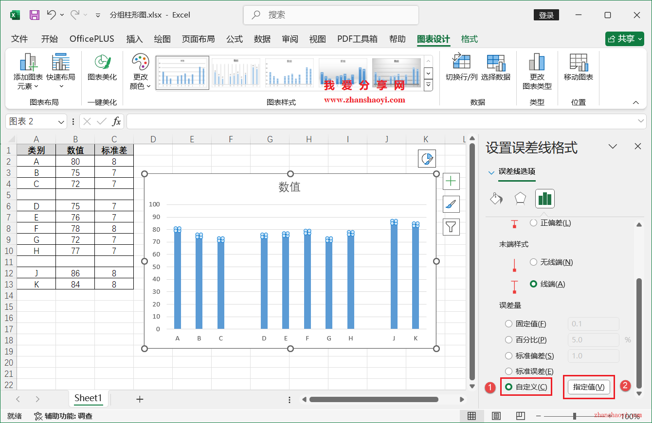 Excel 2024图表技巧之分组柱形图，高效又美观！