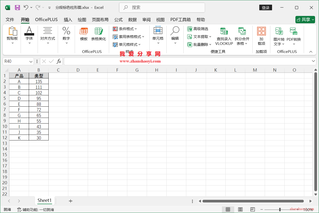 Excel 2024图表技巧之分段标色柱形图，重点信息更突出！