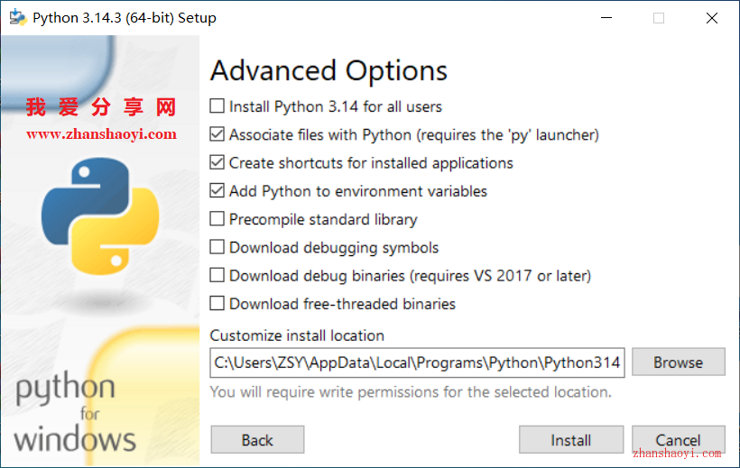 Python 3.14.3英文版安装教程(附下载)