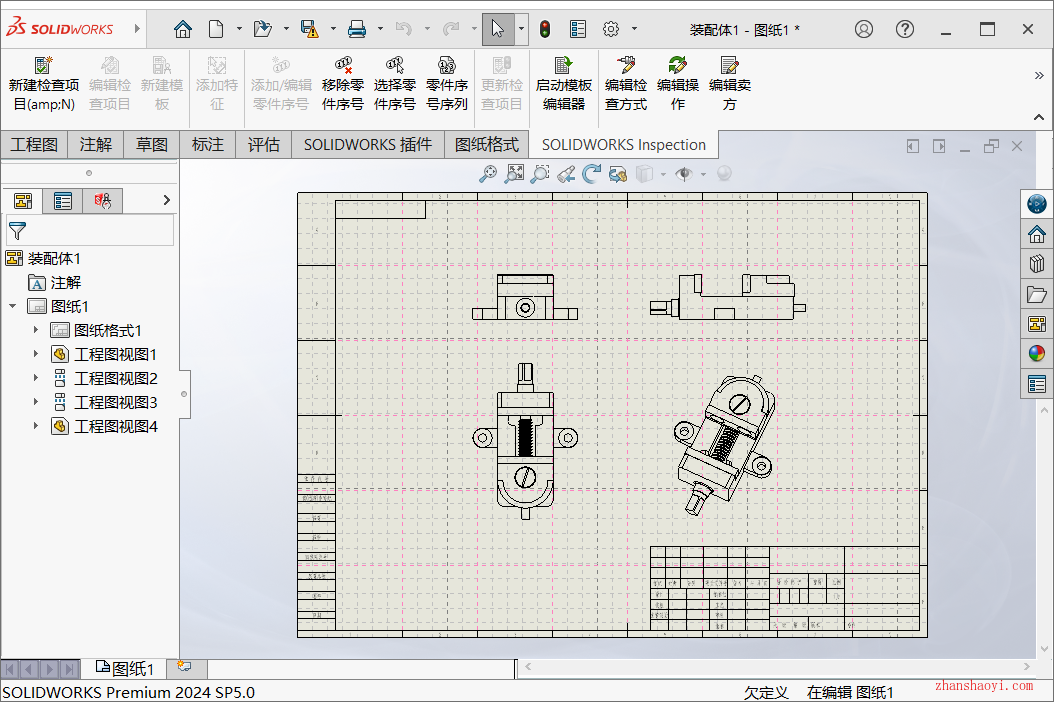 SolidWorks工程图中网格线去不掉怎么办？